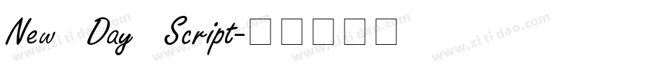 New Day Script字体转换